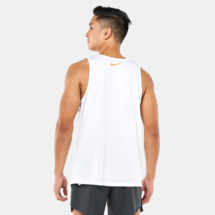 Nike Swim Men's Swim Vibe Tank Top White Nike Swim Men's Swim Vibe Tank Top White image number 1