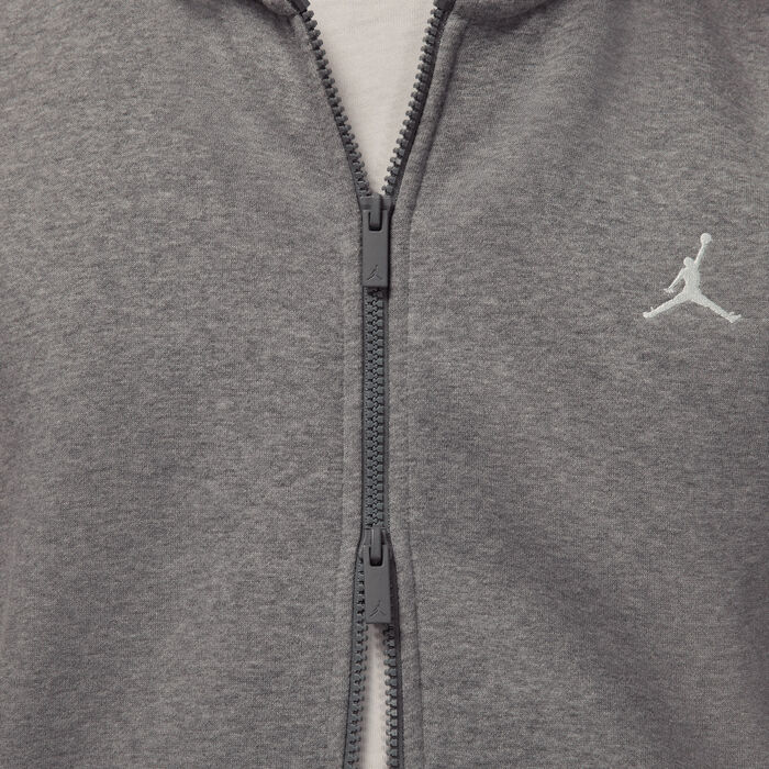 Jordan Men's Brooklyn Fleece Full-Zip Hoodie Grey image number 4