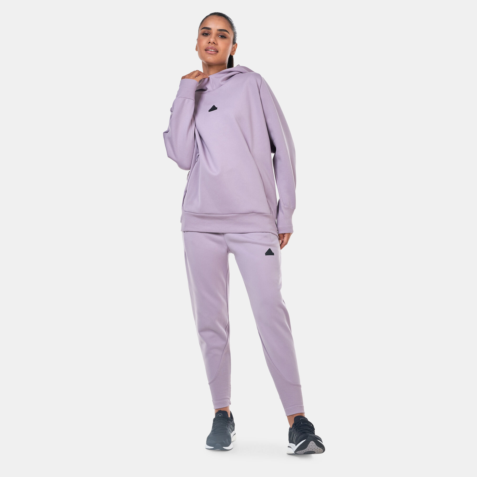Buy adidas Women's Z.N.E. Winterized Hoodie Purple in KSA -SSS