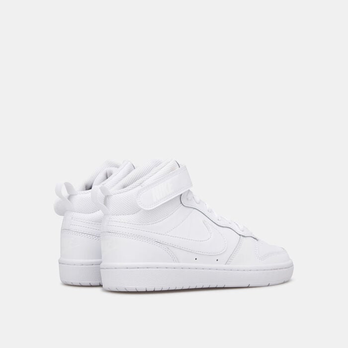 Nike Kids' Court Borough Mid 2 Shoes White Nike Kids' Court Borough Mid 2 Shoes White image number 2
