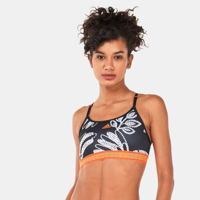adidas Women's FARM Rio Light-Support Sports Bra (Plus Size) Black adidas Women's FARM Rio Light-Support Sports Bra (Plus Size) Black image number 0