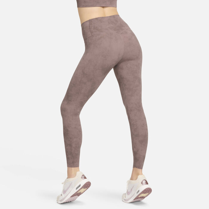 Nike Women's Zenvy Tie-Dye Gentle-Support Leggings Pink Nike Women's Zenvy Tie-Dye Gentle-Support Leggings Pink image number 1