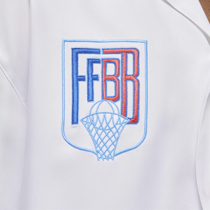 Jordan Men's Sport x Fédération Française de Basketball Warm-Up Top White Jordan Men's Sport x Fédération Française de Basketball Warm-Up Top White image number 4