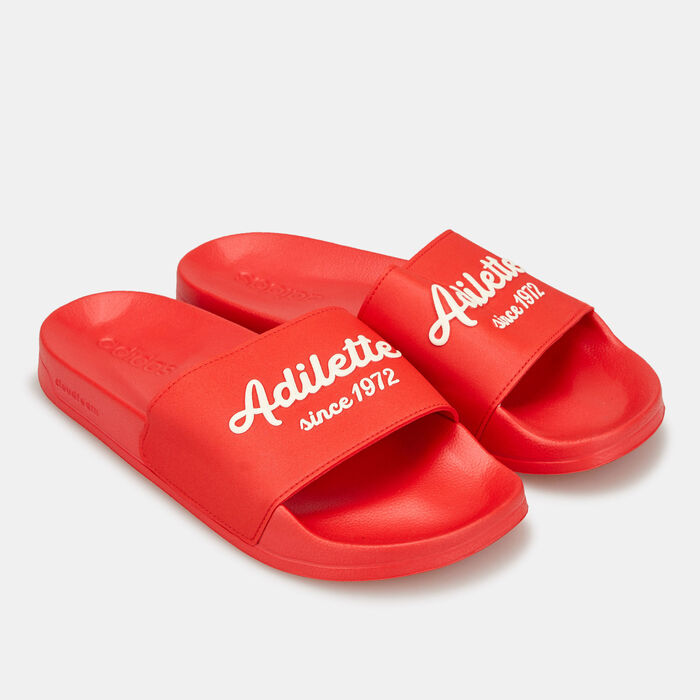 adidas Adilette Shower Slides Red adidas Adilette Shower Slides Red image number 0