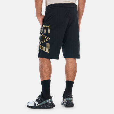 EA7 Emporio Armani Men's Big Logo Graphic Shorts Black