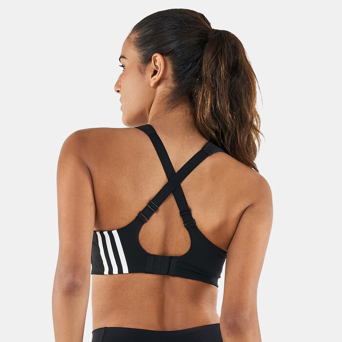 adidas Women's TLRD Impact High-Support Training Sports Bra Black image number 1