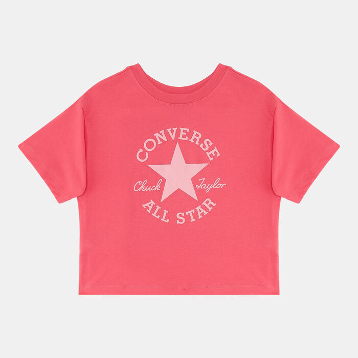 Converse Kids' Dissected Chuck Patch T-Shirt Red image number 0