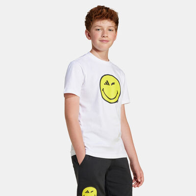 adidas Kids' Smileyworld Graphic T-Shirt White