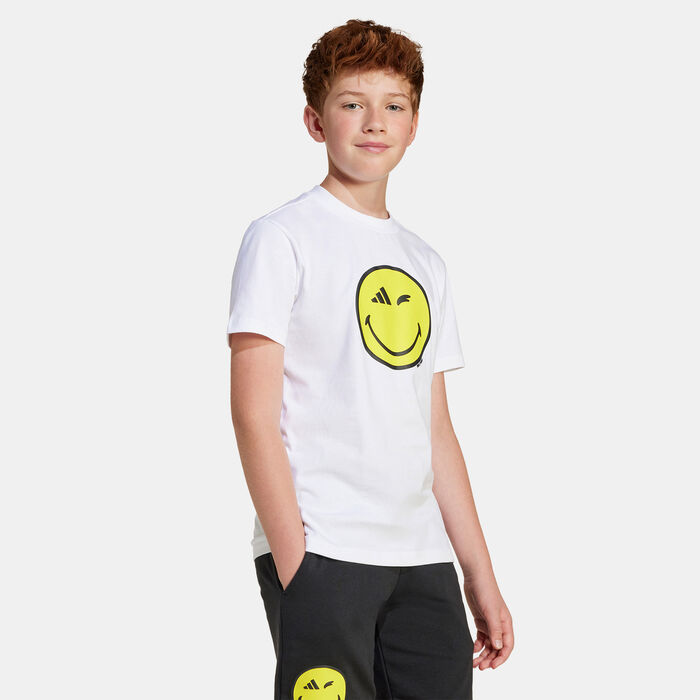 adidas Kids' Smileyworld Graphic T-Shirt White adidas Kids' Smileyworld Graphic T-Shirt White image number 0