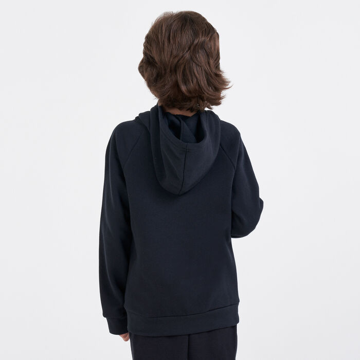Under Armour Kids' UA Rival Fleece Big Logo Hoodie Black Under Armour Kids' UA Rival Fleece Big Logo Hoodie Black image number 1