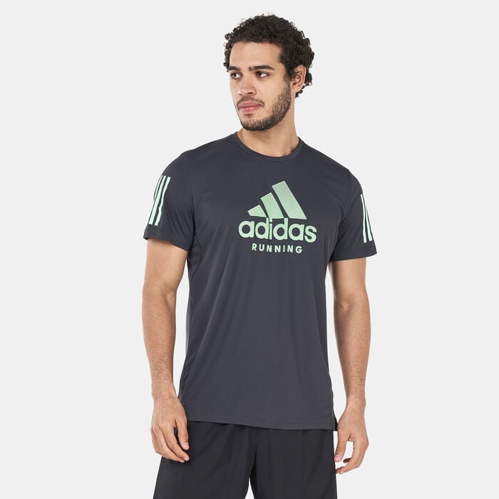 adidas Men's Own The Run AEROREADY Graphics Running T-Shirt Black adidas Men's Own The Run AEROREADY Graphics Running T-Shirt Black image number 0