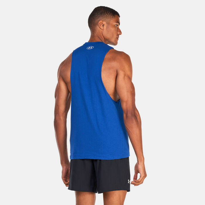 Under Armour Men's Project Rock Iron Muscle Tank Top Blue Under Armour Men's Project Rock Iron Muscle Tank Top Blue image number 1