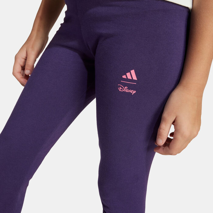adidas Kids' Disney Minnie Mouse Leggings Purple image number 3