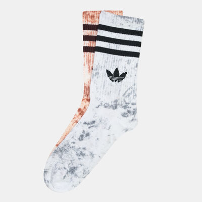 adidas Originals Men's Tie Dye Socks (2 Pack) Multi-Color