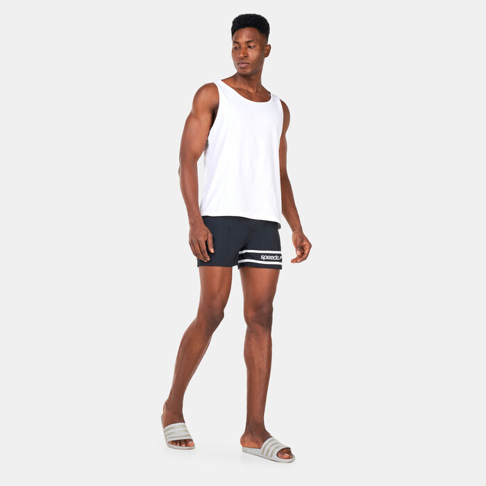 Speedo Men's Retro 13-Inch Swimming Shorts Black image number 2