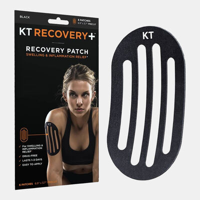 KT Tape Recovery Tape (+4 Patches) Black KT Tape Recovery Tape (+4 Patches) Black