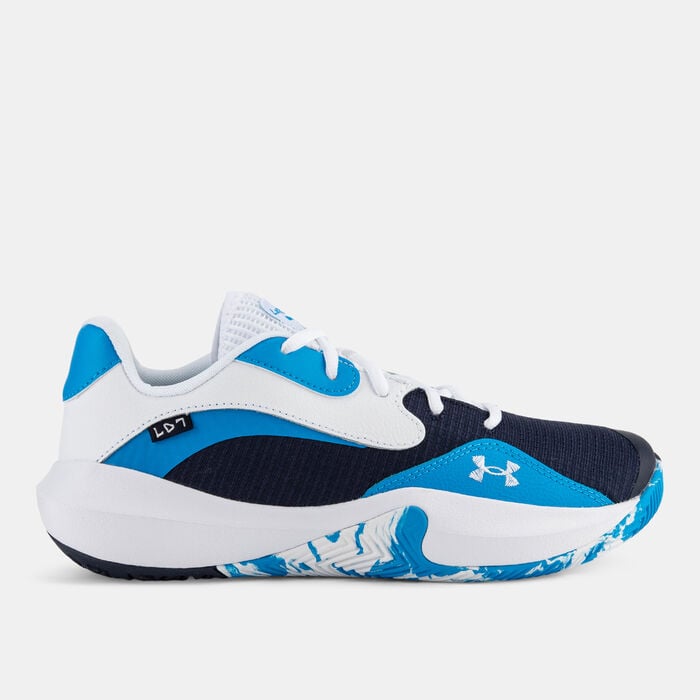 Under Armour Lockdown 7 Low Basketball Shoes Blue Under Armour Lockdown 7 Low Basketball Shoes Blue image number 0