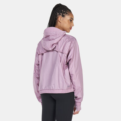 adidas Women's Versatile 4 Elements Windbreaker Jacket Pink adidas Women's Versatile 4 Elements Windbreaker Jacket Pink