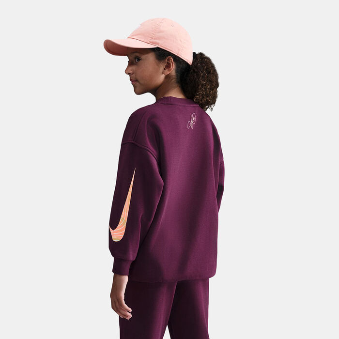 Nike Kids' Kylian Mbappe Sportswear Club Fleece Sweatshirt Pink Nike Kids' Kylian Mbappe Sportswear Club Fleece Sweatshirt Pink image number 1