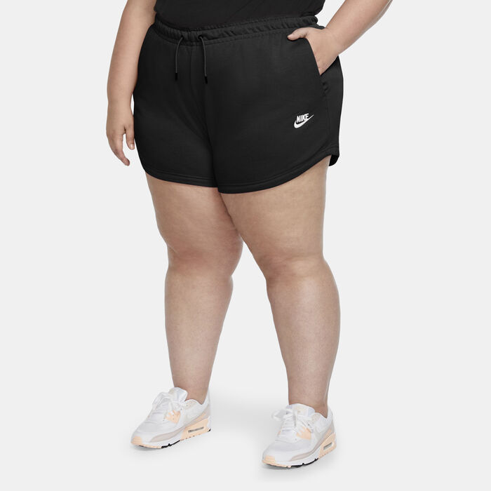 Nike Women's Sportswear Essentials Shorts (Plus Size) Black image number 0