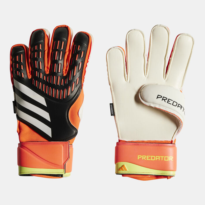 adidas Predator Match Fingersave Football Goalkeeper Gloves Black adidas Predator Match Fingersave Football Goalkeeper Gloves Black image number 0