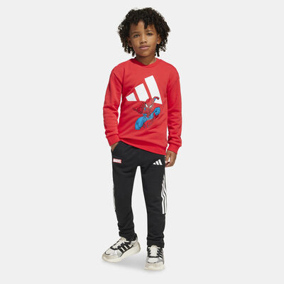 adidas Kids' Marvel Spider-Man Top and Pants Set Red