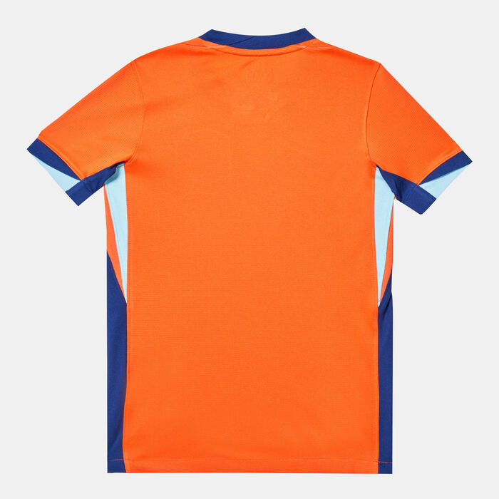 Nike Kids' Netherlands Dri-FIT Stadium Home Football Jersey - 2024 Orange Nike Kids' Netherlands Dri-FIT Stadium Home Football Jersey - 2024 Orange image number 4