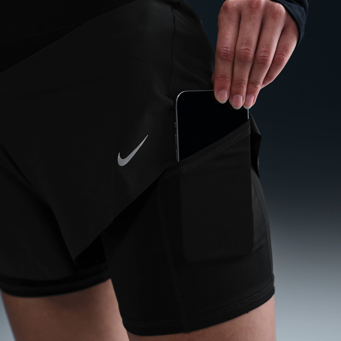Nike Women's Swift Dri-FIT 2-in-1 Running Shorts Black Nike Women's Swift Dri-FIT 2-in-1 Running Shorts Black image number 5