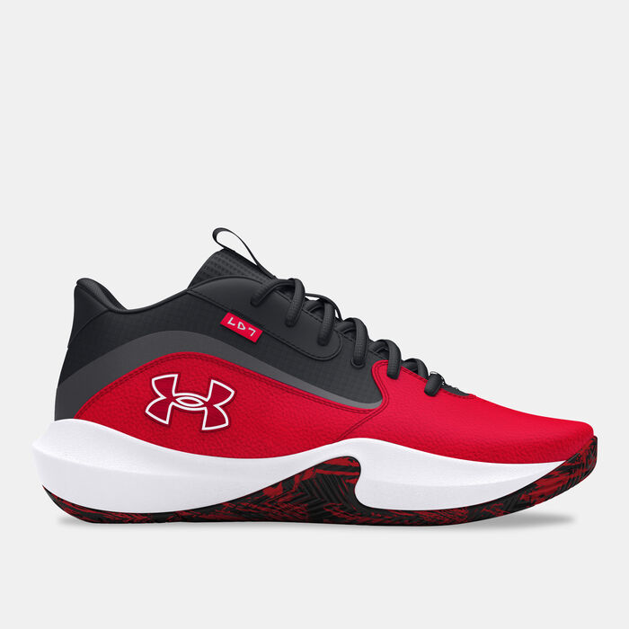 Under Armour Lockdown 7 Basketball Shoes Red image number 0