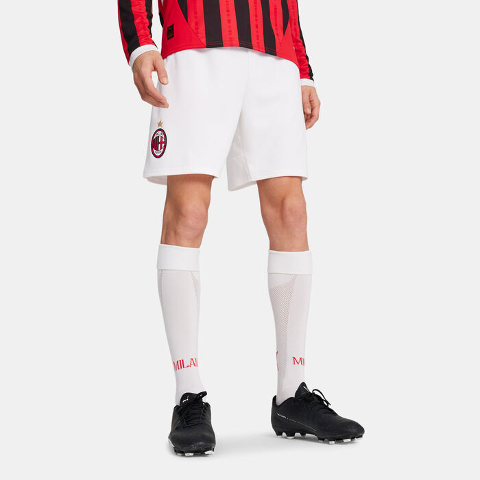 PUMA Men's AC Milan 24/25 Home Replica Football Shorts White PUMA Men's AC Milan 24/25 Home Replica Football Shorts White image number 0