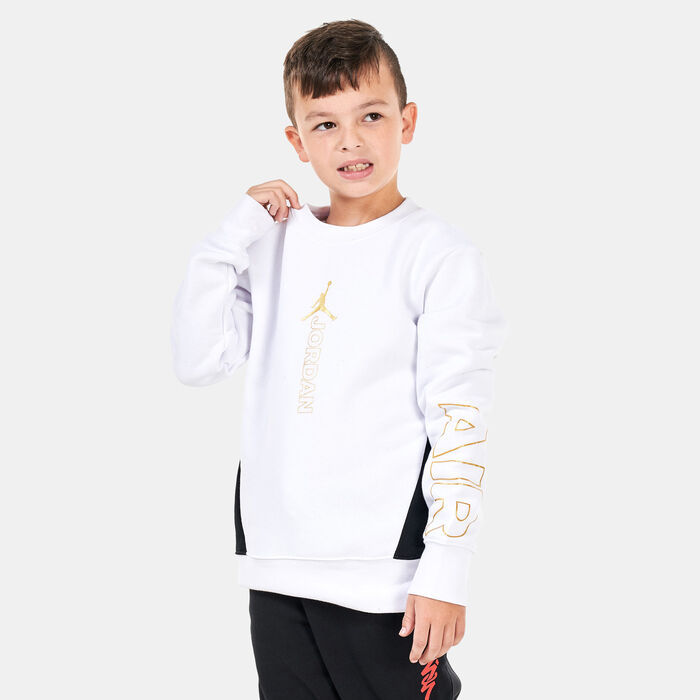 Jordan Kids' Holiday Shine Jumpman Air Sweatshirt (Younger Kids) White Jordan Kids' Holiday Shine Jumpman Air Sweatshirt (Younger Kids) White image number 0