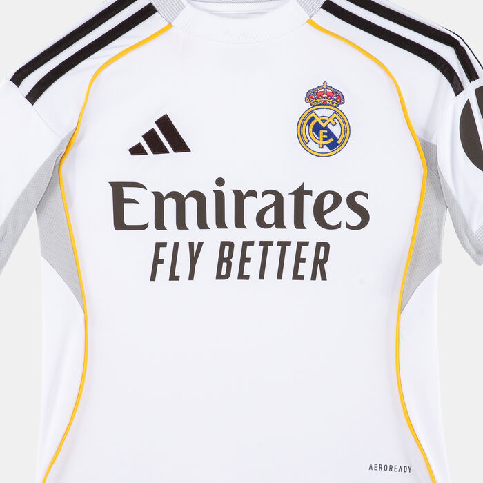 adidas Kids' Real Madrid 25/26 Home Replica Football Jersey White adidas Kids' Real Madrid 25/26 Home Replica Football Jersey White image number 2