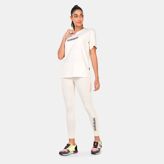 Napapijri Women's M-Box Leggings White Napapijri Women's M-Box Leggings White image number 2
