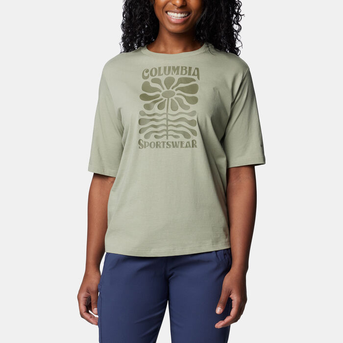 Columbia Women's North Cascades™ Relaxed T-Shirt Green Columbia Women's North Cascades™ Relaxed T-Shirt Green image number 0