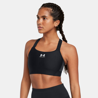 Under Armour Women's HeatGear Armour High-Support Training Sports Bra Black Under Armour Women's HeatGear Armour High-Support Training Sports Bra Black