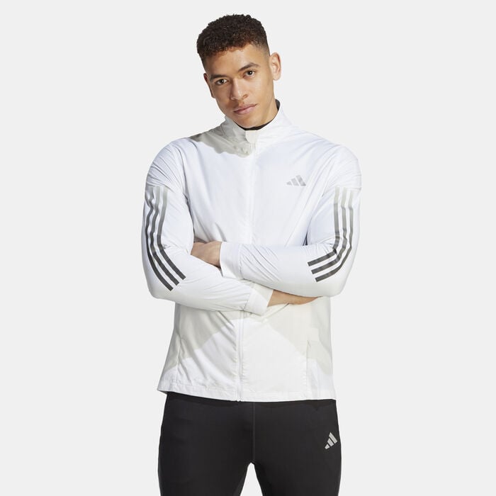 adidas Men's Run Icons Track Jacket White adidas Men's Run Icons Track Jacket White image number 0