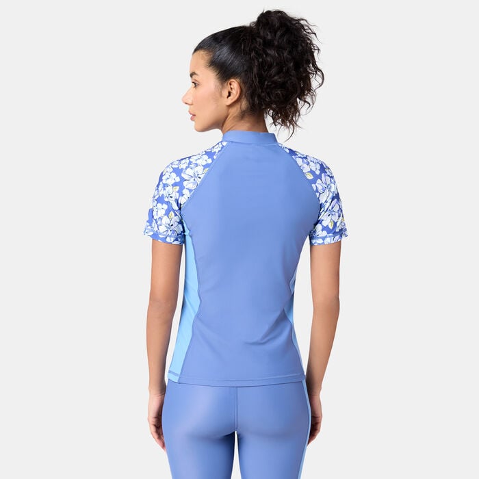 COEGA Women's Swimming Rashguard Blue COEGA Women's Swimming Rashguard Blue image number 1