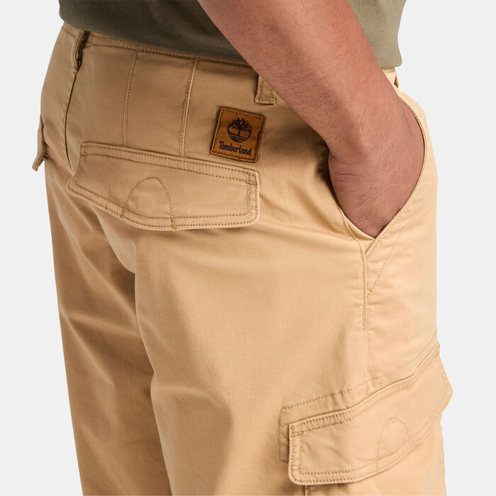 Timberland Men's Woven Badge Cargo Shorts yellow image number 3