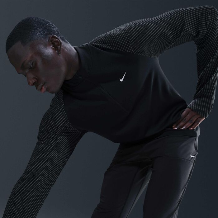 Nike Men's Dri-FIT 1/2-Zip Running Top Black image number 2
