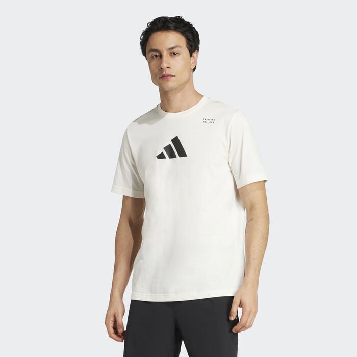 adidas Men's Category Graphic Training T-Shirt White adidas Men's Category Graphic Training T-Shirt White image number 0