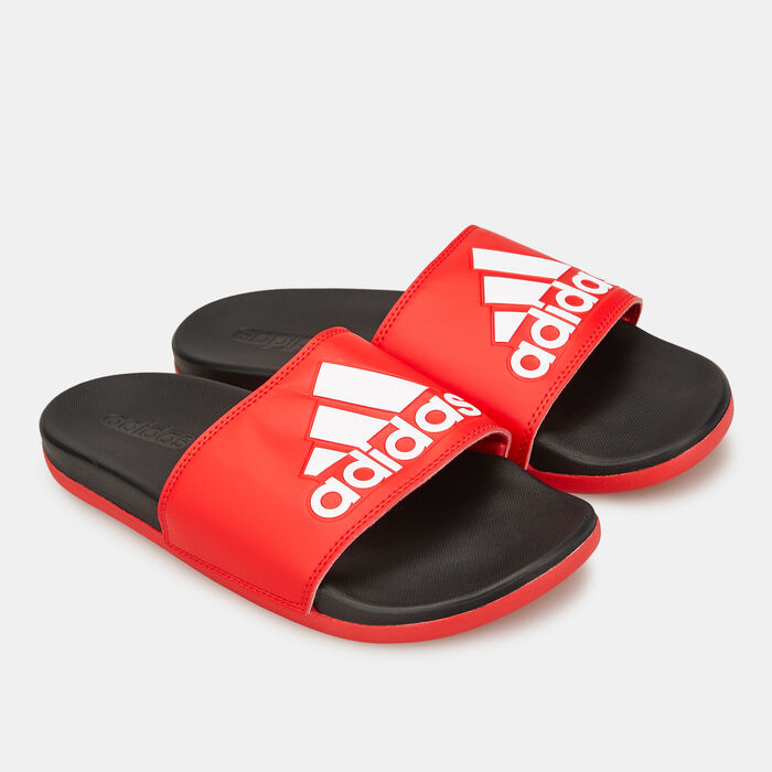 adidas Men's Adilette Comfort Slides Red adidas Men's Adilette Comfort Slides Red image number 0