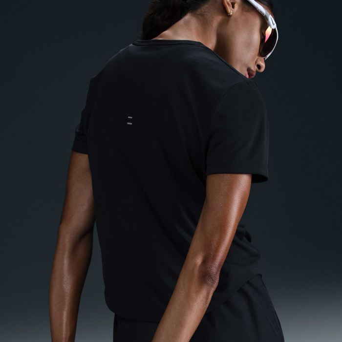 Nike Women's Tiempo Dri-FIT Running Top Black Nike Women's Tiempo Dri-FIT Running Top Black image number 1