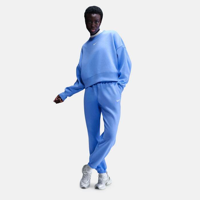 Nike Women's Sportswear Phoenix Fleece Sweatpants Blue Nike Women's Sportswear Phoenix Fleece Sweatpants Blue image number 2