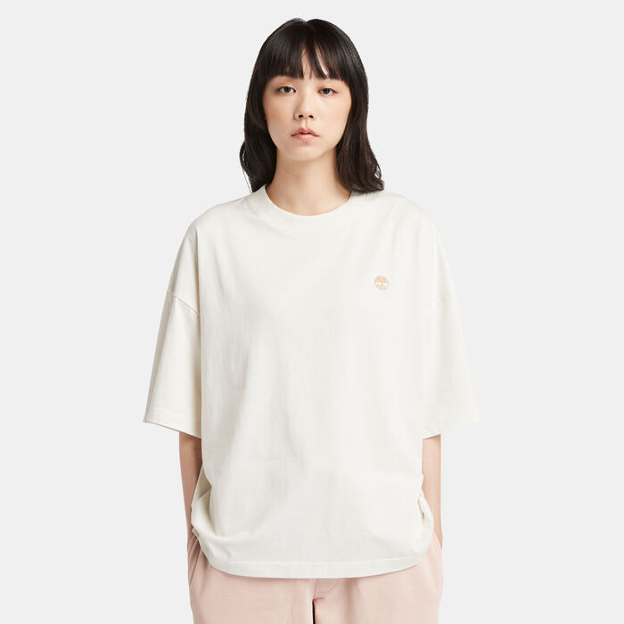 Timberland Women's Oversized T-Shirt White Timberland Women's Oversized T-Shirt White image number 0