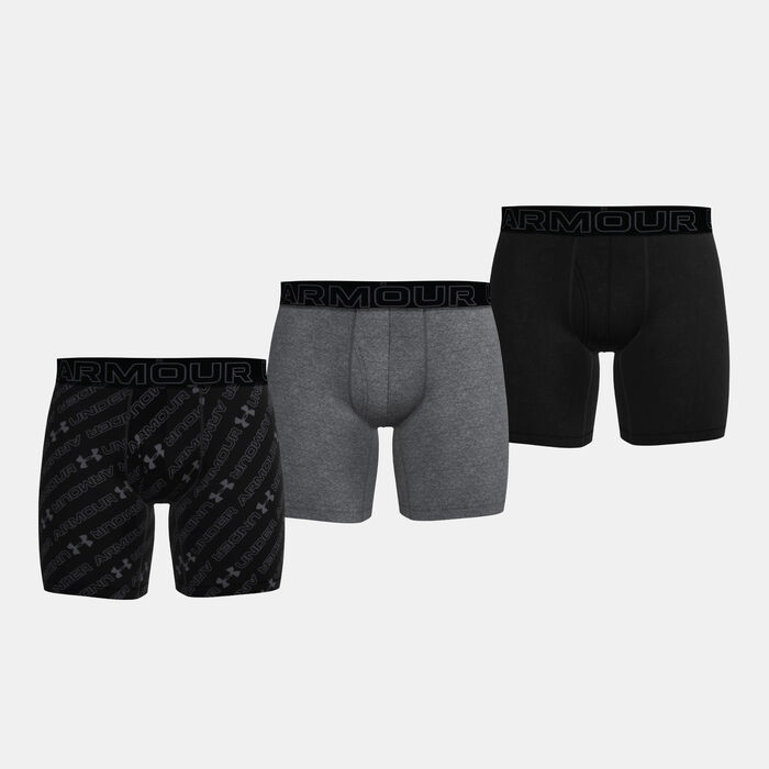 Under Armour Men's Performance Boxers (3 Pieces) Black Under Armour Men's Performance Boxers (3 Pieces) Black image number 0