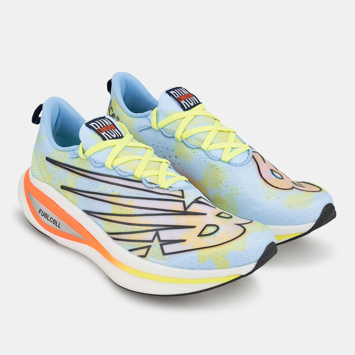 New Balance Women's London Edition FuelCell SuperComp Elite v3 Shoe Blue New Balance Women's London Edition FuelCell SuperComp Elite v3 Shoe Blue image number 2