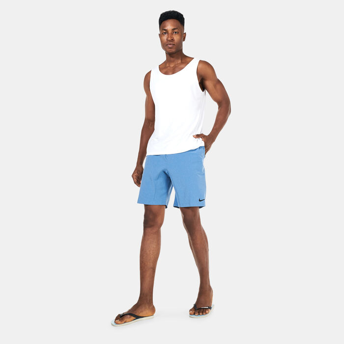 Nike Swim Men's Merge 9-Inch Hybrid Swimming Shorts Blue image number 2