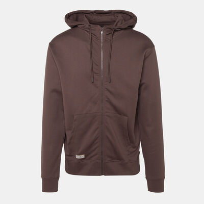 Sun and Sand Sports Men's Zipper Hoodie Brown