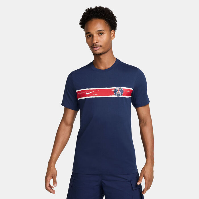 Nike Men's Paris Saint-Germain Heritage T-Shirt Blue Nike Men's Paris Saint-Germain Heritage T-Shirt Blue image number 0