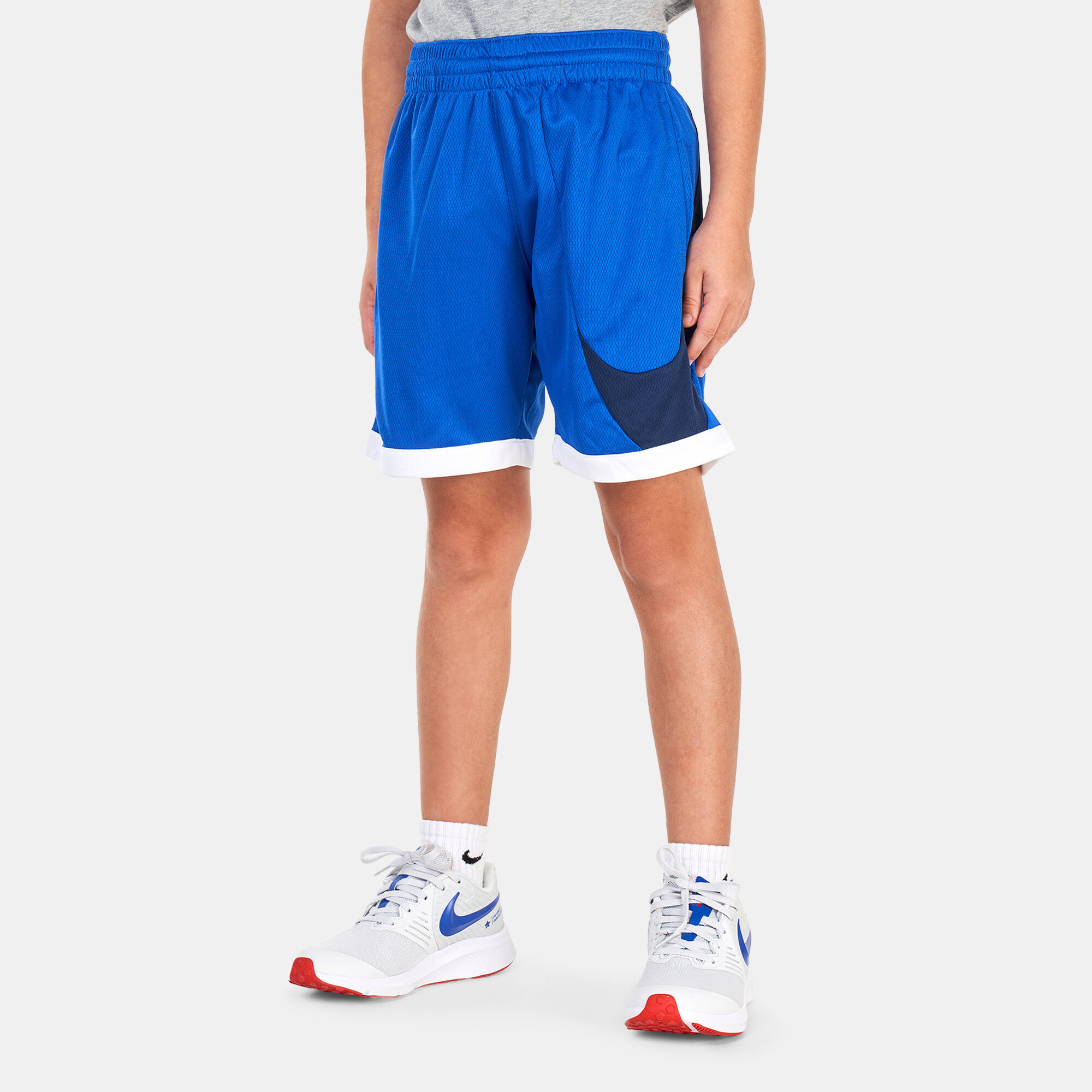 Kids white basketball shorts deals